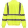 Sweat-shirt haute visibilité col rond - Chantier à personnaliser - Imprimeur Marseille Textile