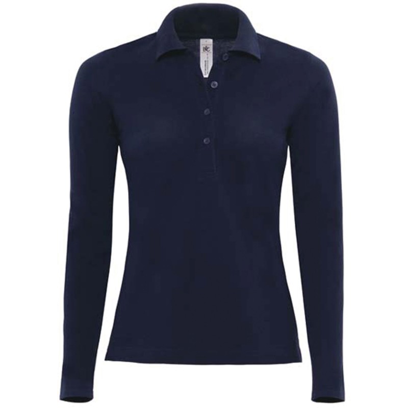 Polo manche longue femme - Polos à personnaliser - Imprimeur Marseille Textile