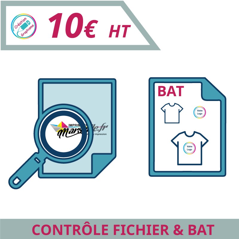 Contrôle de votre fichier avant impression - BAT - Graphisme à personnaliser - Imprimeur Marseille Textile