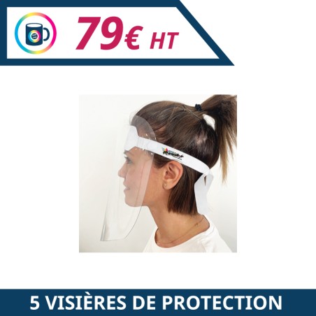 Visière de protection personnalisée