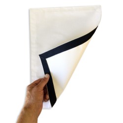 Confection bordure sur module publicitaire 35.50 cm X 42.80 cm
