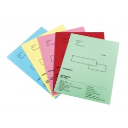 Dossiers administratives couleur 48x32 ouvert 24x32 plié 250g