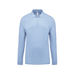 Polo piqué manches longues homme SKY