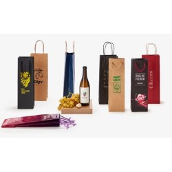 1000 Sacs porte bouteille base blanche impression totale en CMJN