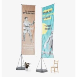 Flague Display Toile drapeau nautique antivent 115 g 110*410cm