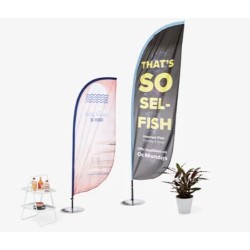 Oriflamme publicitaire Tailles S 85*250cm