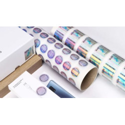 500 Étiquettes holographiques avec blanc de sélectif