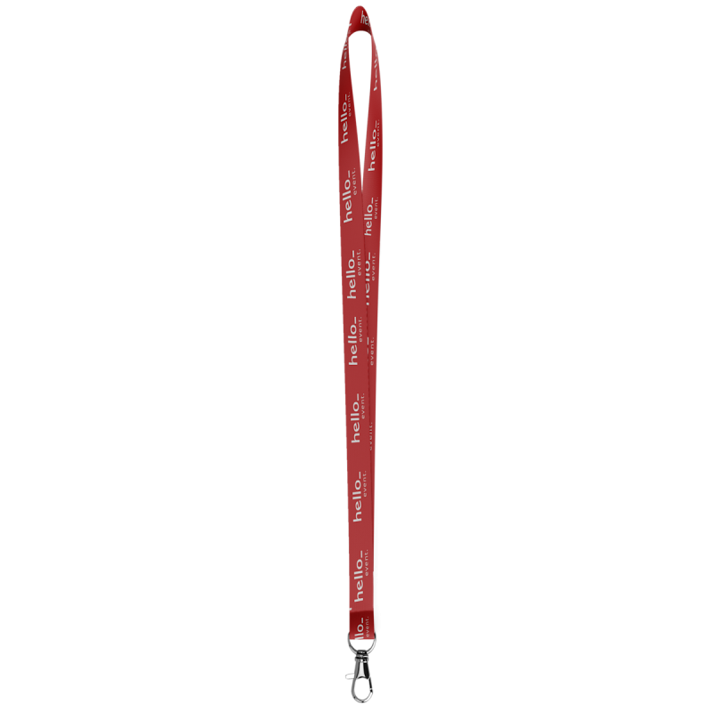 100 Tours de cou avec clip en métal | Quadrichromie recto-verso 10mm