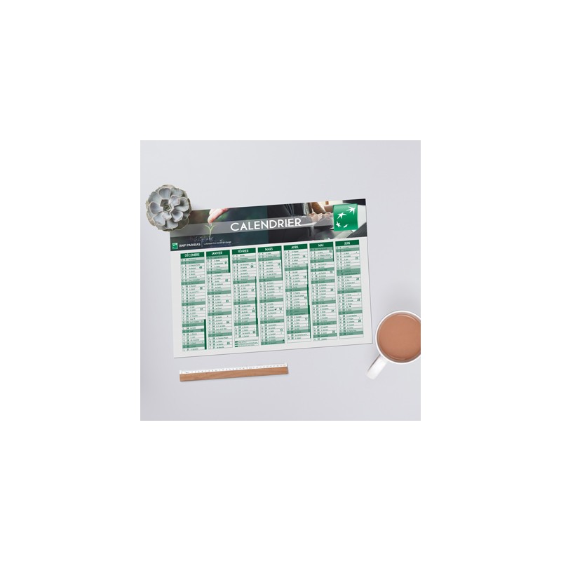 Calendrier carton - Calendrier à personnaliser - Imprimeur Marseille Textile