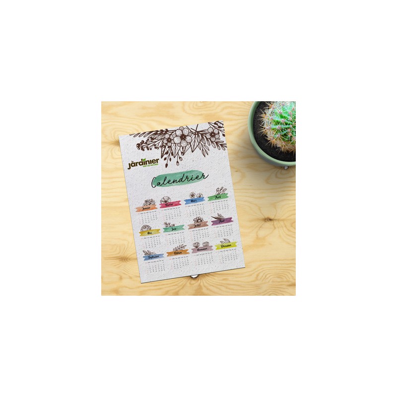 Calendrier carton - Calendrier à personnaliser - Imprimeur Marseille Textile
