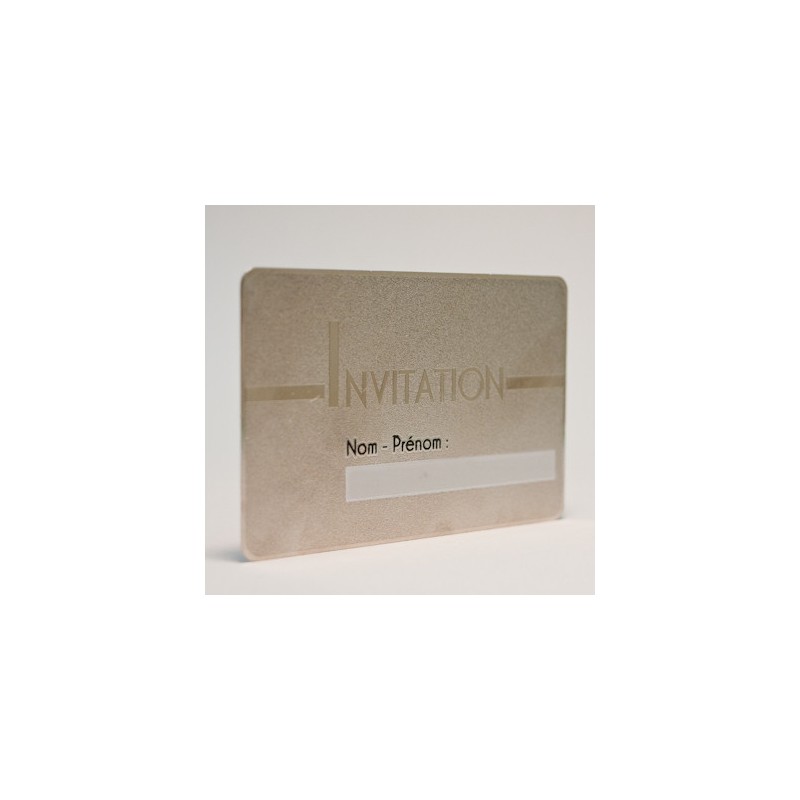 Carte métal - Carte métal  à personnaliser - Imprimeur Marseille Textile