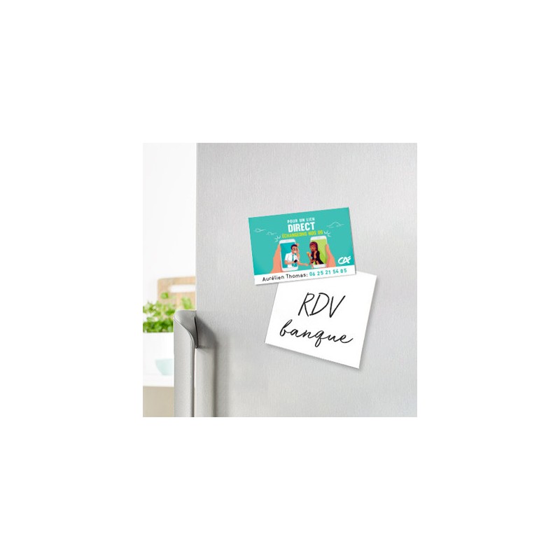 Magnet petit format - Magnet petit format  à personnaliser - Imprimeur Marseille Textile