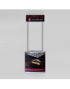 Comptoir d'accueil visuel PVC