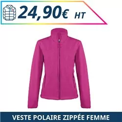 Veste polaire zippée femme - Vestes à personnaliser - Imprimeur Marseille Textile