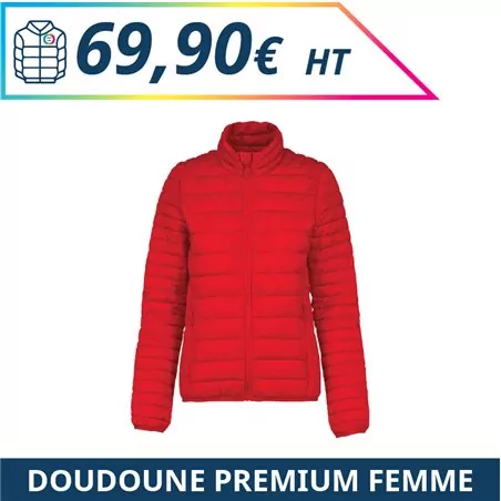 Doudoune premium femme - Vestes à personnaliser - Imprimeur Marseille Textile