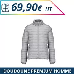 Doudoune premium homme - Vestes à personnaliser - Imprimeur Marseille Textile