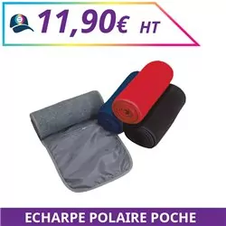 Echarpe polaire poche - Accessoires à personnaliser - Imprimeur Marseille Textile