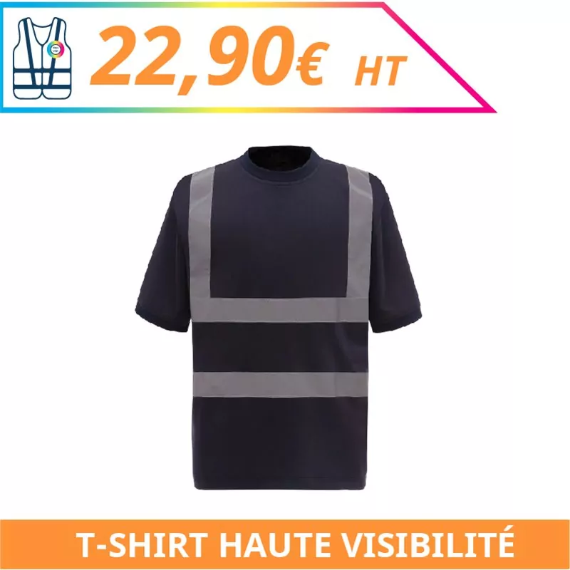T-shirt haute visibilité - Chantier à personnaliser - Imprimeur Marseille Textile