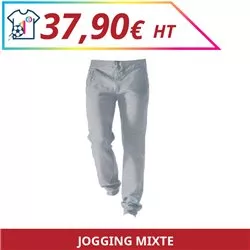 Jogging mixte - Sport à personnaliser - Imprimeur Marseille Textile