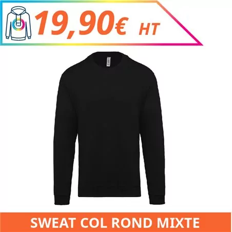 Sweat col rond mixte - Sweat-shirts à personnaliser - Imprimeur Marseille Textile