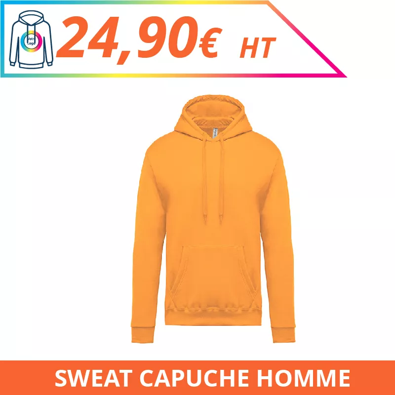 Sweat capuche homme - Sweat-shirts à personnaliser - Imprimeur Marseille Textile