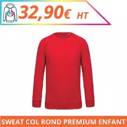 Sweat col rond premium enfant - Sweat-shirts à personnaliser - Imprimeur Marseille Textile
