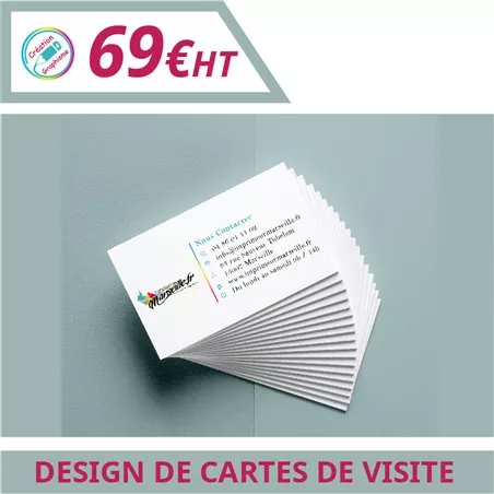 Design de vos cartes de visites - Graphisme à personnaliser - Imprimeur Marseille Textile
