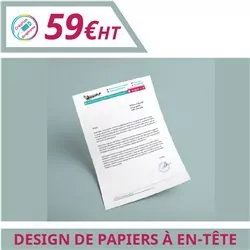 Design de vos papiers à en-tête - Graphisme à personnaliser - Imprimeur Marseille Textile