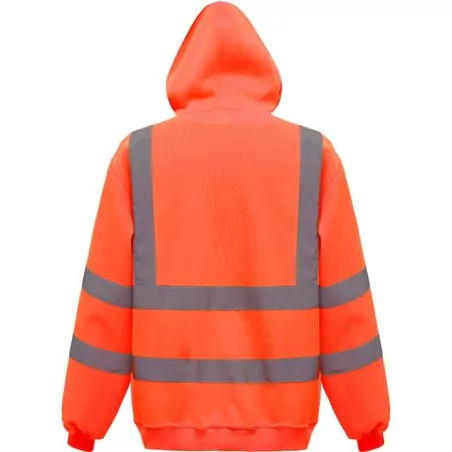 Sweat-shirt capuche haute visibilité - Chantier à personnaliser - Imprimeur Marseille Textile