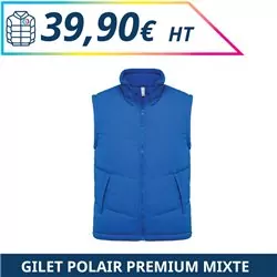 Gilet polaire premium mixte - Vestes à personnaliser - Imprimeur Marseille Textile
