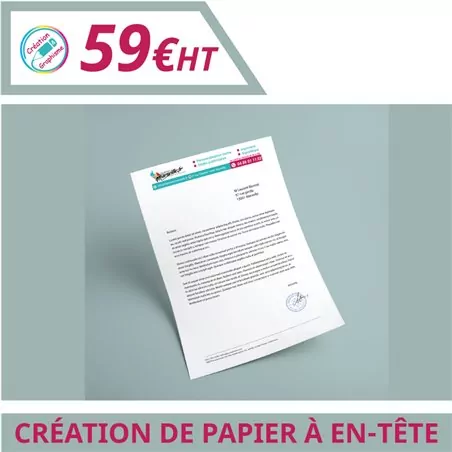 Design de vos papiers à en-tête - Graphisme à personnaliser - Imprimeur Marseille Textile