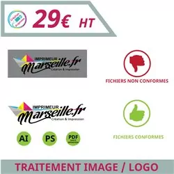Traitement image ou logo pour votre personnalisation - Graphisme à personnaliser - Imprimeur Marseille Textile