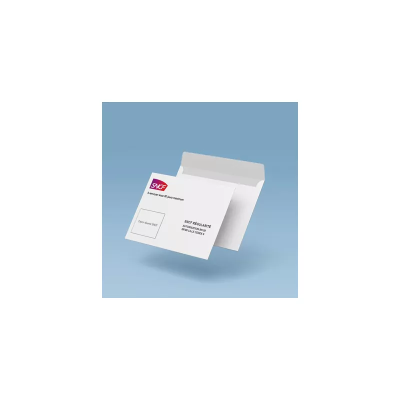 Enveloppe C5 16,2 x 22,9 cm ( ouverture grand côté ) - Enveloppe à personnaliser - Imprimeur Marseille Textile