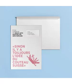 Enveloppe C4 22,9 x 32,4 cm ( Ouverture grand côté ) - Enveloppe à personnaliser - Imprimeur Marseille Textile
