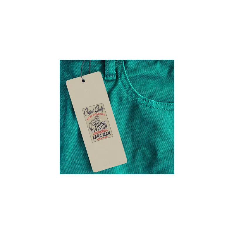 Étiquette vêtement format sur mesure ( découpe droite ) - Étiquette vêtement à personnaliser - Imprimeur Marseille Textile